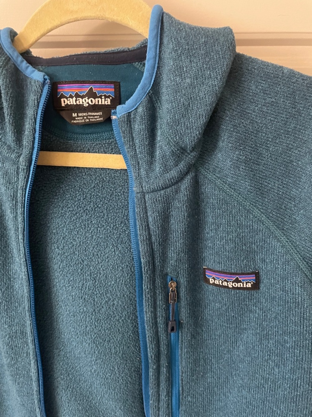 Patagonia Teal Blue Full-Zip Fleece Jacket - Picture 3 of 9